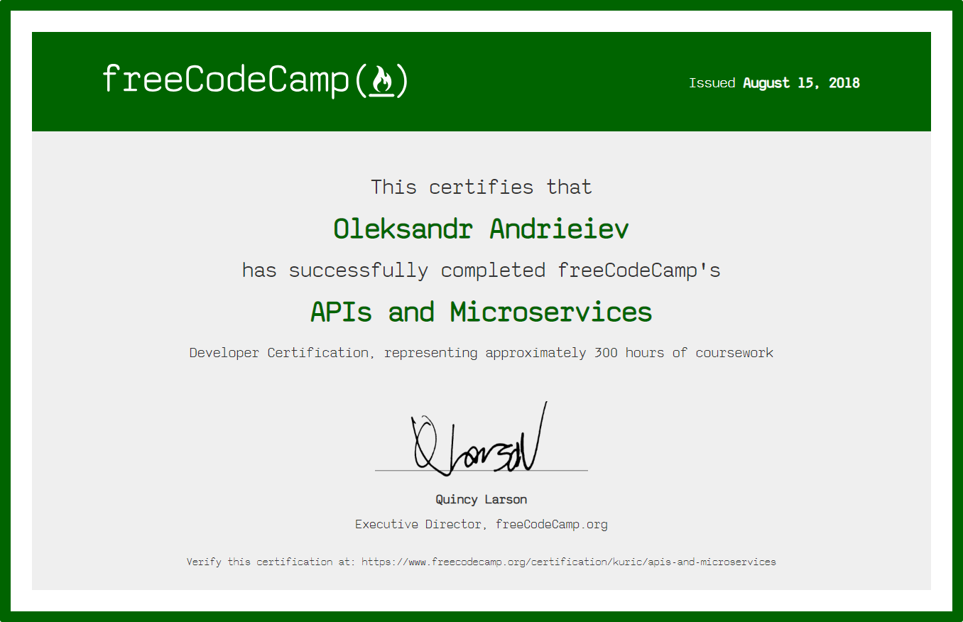 legacy-front-end certificate
